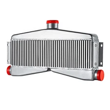 2.5" INLET 3"CENTER OUTLET UNIVERSAL TWIN TURBO INTERCOOLER CORE 24"x7"x3.5"
