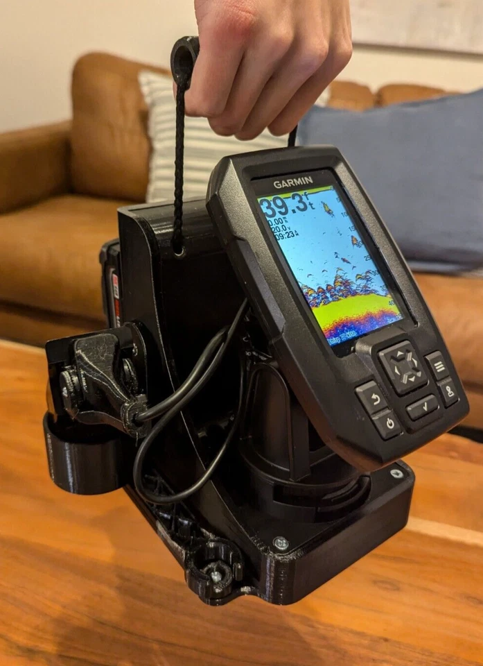 Lanzadera de pesca en hielo Garmin Striker 4/4 Plus para baterías de taladro LEER DESCRIPCIÓN Foto 3 de 4