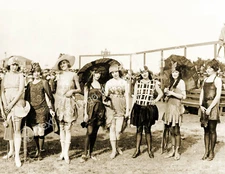 1923 Bathing Beauty Contest, Galveston, TX Vintage Old Photo 8.5" x 11" Reprint