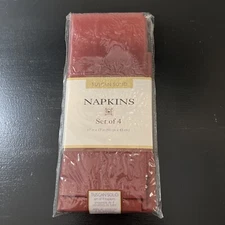 Tuscan Solid Set Of 4 Napkins 17 in x 17 in Color Brick Bed Bath & Beyond New