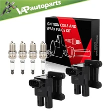 2 For 1998-1999 Toyota For Corolla 1.8L L4 Ignition Coil & Spark Plug