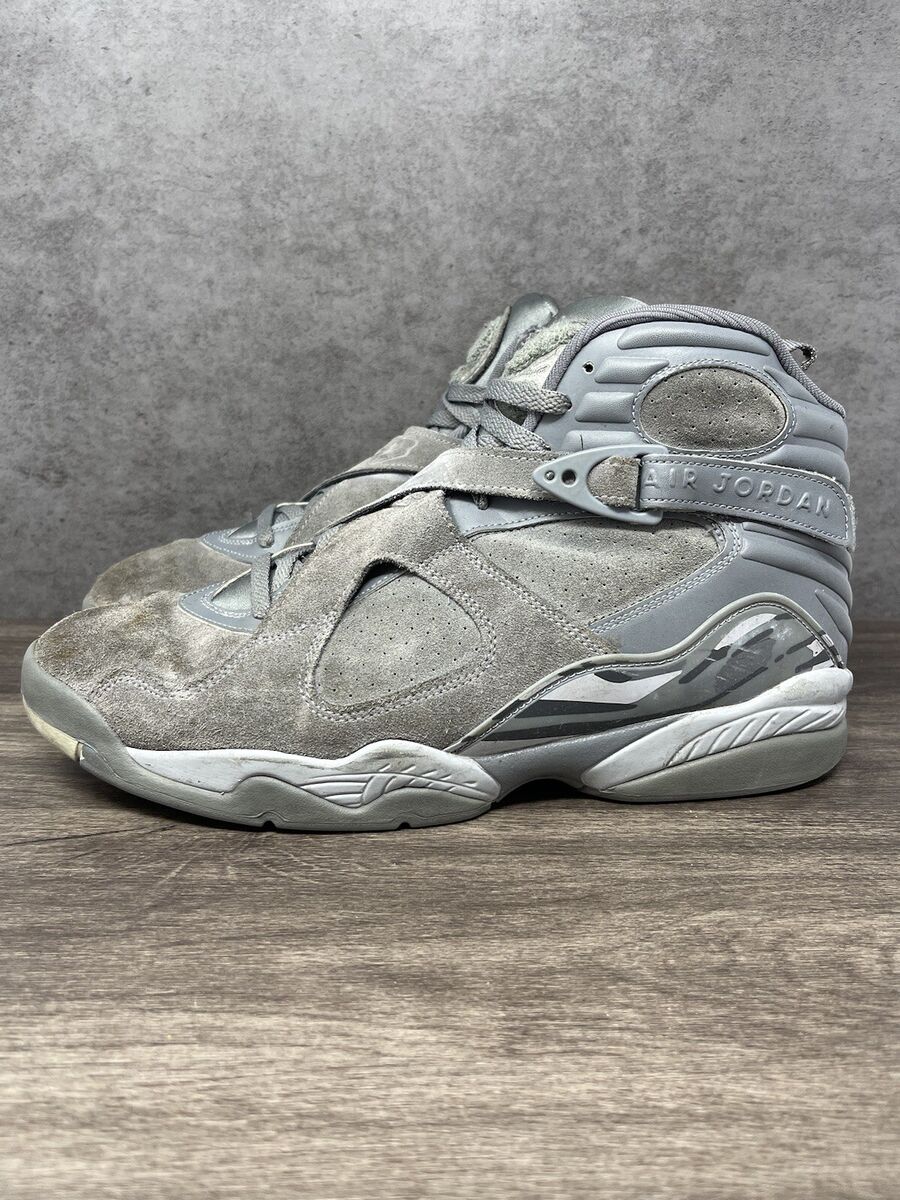 Air Jordan 8 Cool Grey Size 12 Mens Nike Retro White 305381 Air Jordan 8 Cool Grey Size 12 Mens Nike Retro White 305381
