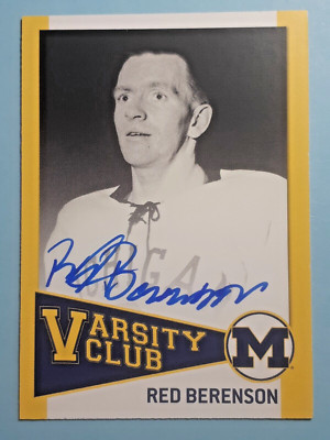 Red Berenson Limited Edition Certified Autograph 2004 TK Legacy Wolverines NM-M