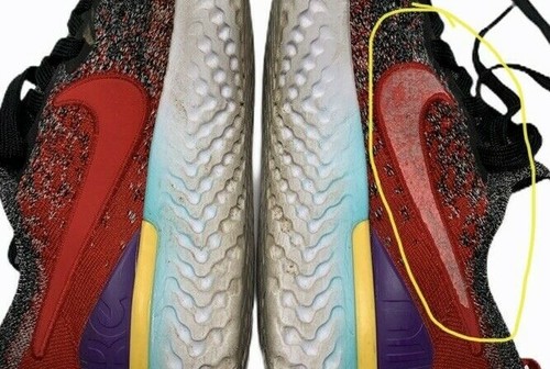 * Nike # AQ3243-007, Epic React Flyknit 2 GS Youth, taglia 7 anni - Foto 10 di 11