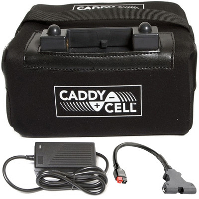 CADDYCELL 36 LOCH LITHIUM GOLF AKKU + HÜLLE & LADEGERÄT + VOLLE 3 JAHR GARANTIE