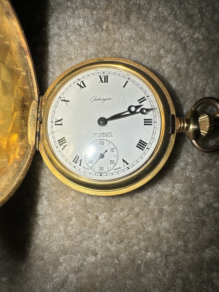 Gehringer's 17 jewels incabloc pocket watch | eBay