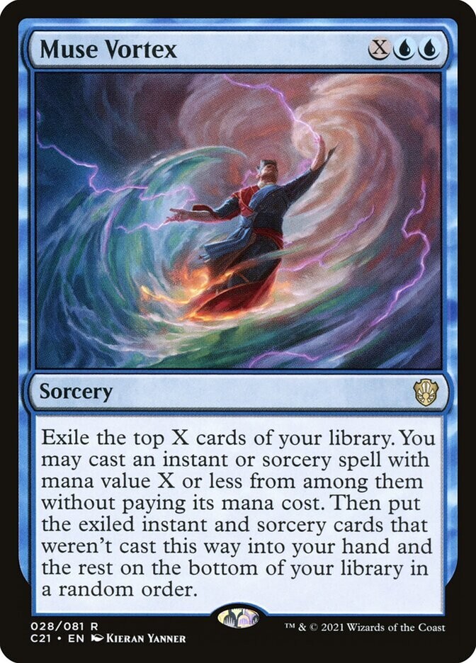 Muse Vortex 028/081 Non Foil Rare Commander 2021 MTG Near Mint