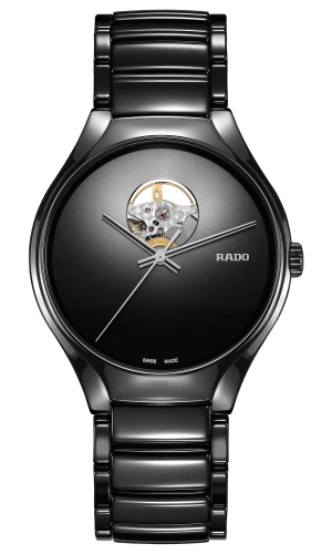 Rado True Secret Open Heart High-tech Ceramic Black Dial Men&amp;#039;s Watch R27107152