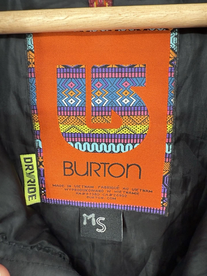 Burton DryRide Jacket Adult Small Quilted Hooded Ski Snowboarding Full Zip Mens - Image 3 of 4