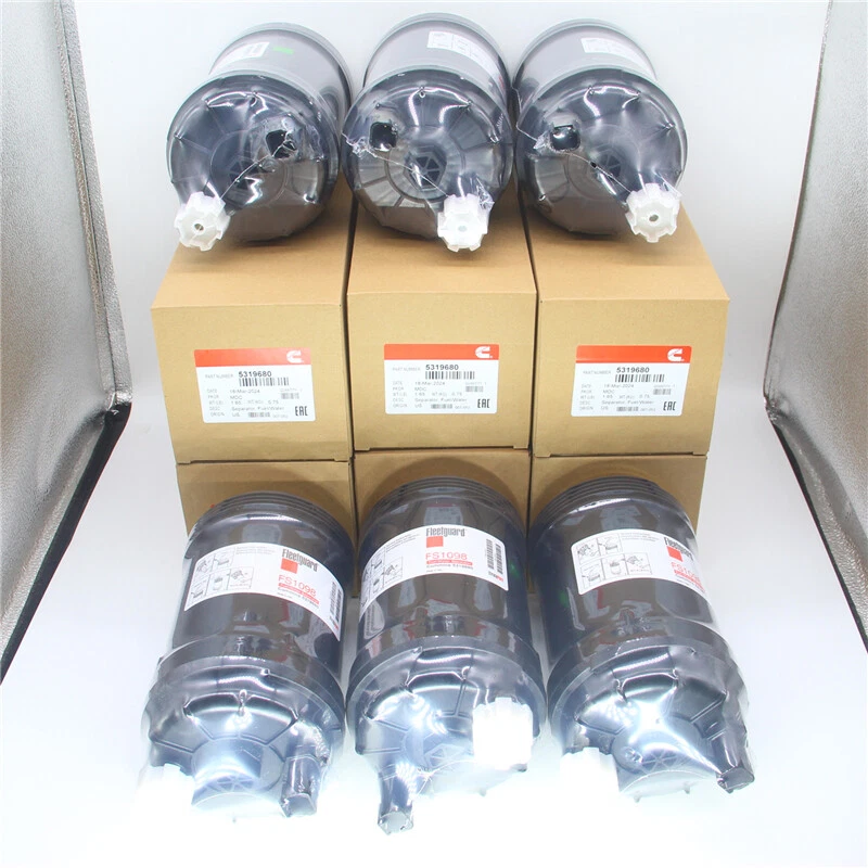 SIX Fuel/Water Separator Filters FS1098 fits Freightliner B6.7 ISB6.7 L9 ISL8.9 - Image 3 of 4