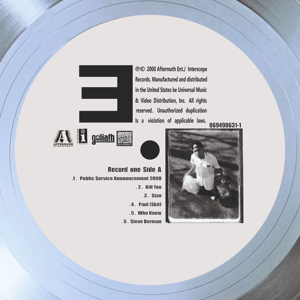 Eminem – The Marshall Mathers LP / LP Platinum 12 inches/ Souvenir in black fram - Image 2 of 4