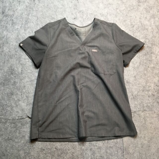 Figs Catarina Scrub Top Womens Medium M Gray V Neck Stretch Comfort Technical Figs Catarina Scrub Top Womens Medium M Gray V Neck Stretch Comfort Technical