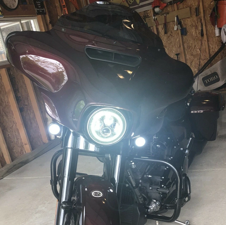 Eagle Lights 2" Harley LED seta dianteira 1157 traseira vermelha 1156 equalizador Eagle - Imagem 4 de 4