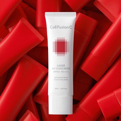 CELL FUSION C Laser UV Sunscreen SPF 50+/PA+++ 1.69oz / 50ml Renewal  K-Beauty