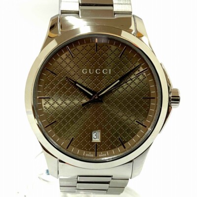 GUCCI G Timeless Watch YA1264053 Quartz Men's Brown MINT | eBay