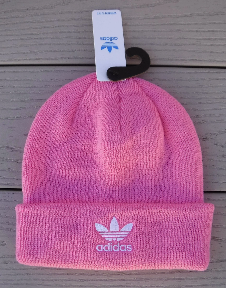 NWT ADIDAS Originals Trefoil Womens Cuffed Knit Beanie Hat OSFM