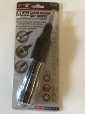 Brand New PERFORMANCE TOOL -- 10-PIECE Gearless Auto-loading Bit Driver W9146