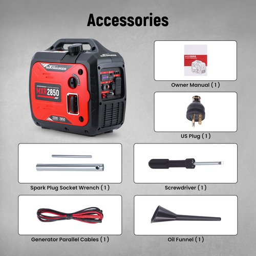 2850W Inverter Generator Portable lightweight Gas Power For Outdoor Caming Trave - Picture 11 of 12