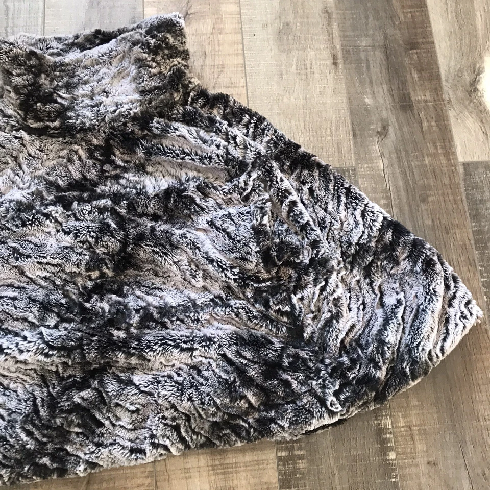 Poncho suéter Charlotte Tarantola para mujer gris tostado cuello a rayas talla XS - S Foto 3 de 4