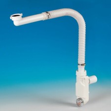 Behinderten LIRA A8274.50 Flex Raumspar Siphon  1 1/4"   Ø32 Ø40mm unterfahrbar