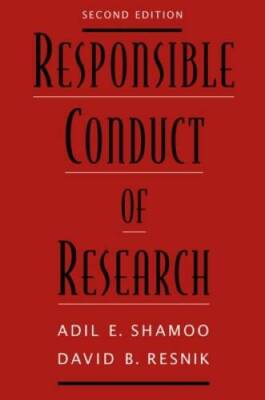 Responsible Conduct of Research - Paperback By Shamoo, Adil E - GOOD