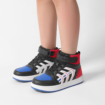 Boys Girls High Top Basketball Shoes Fashion Street Style Skateboard Sneakers