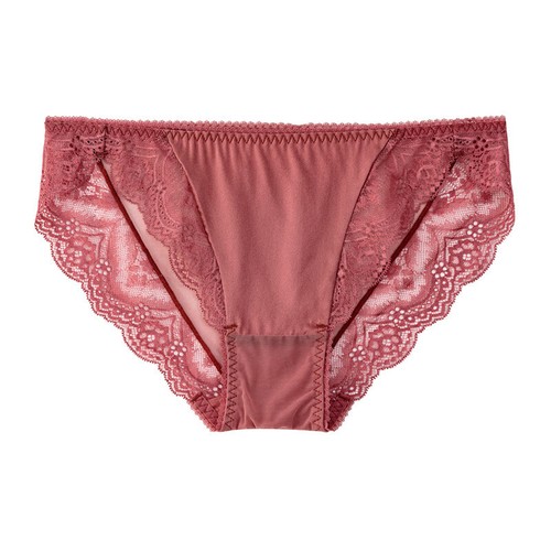 2 Pair Nature Silk Briefs Knit Plain Crepe Satin Lace Sexy Briefs Sexy Knickers - Picture 13 of 17