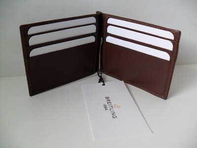 Breitling マネークリップ　ウォレット Breitling Watch Card Wallet With Money Clip - 8 Card Sleeves