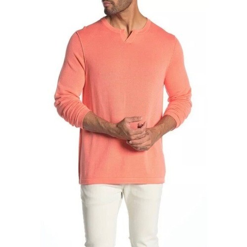 Tommy Bahama South Shore Abaco Sweater size L Large Orange NWOT - Picture 2 of 8