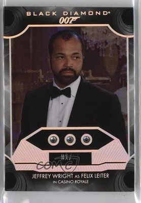 2025 James Bond Black Diamond Relics 1/25 Jeffrey Wright Felix Leiter #13 02aj
