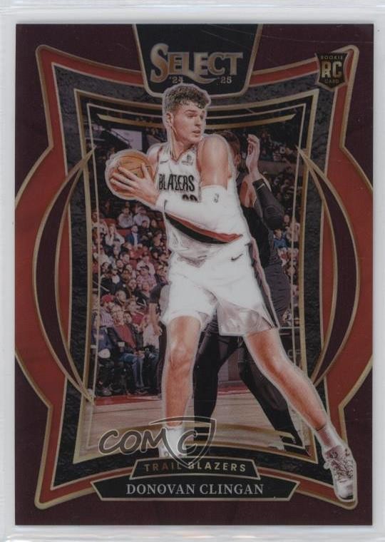 2024-25 Panini Select Concourse Maroon Prizm 155/175 Donovan Clingan #69 16wc