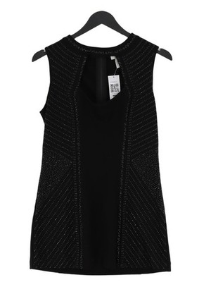Cache Damen Minikleid M schwarz Viskose mit Nylon, Elasthan Mini