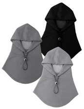 3 Pcs Balaclava Ski Masks for Men Women Black, Dark Gray, Light Grey Fashion