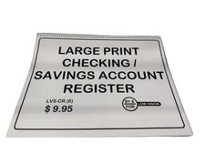 Large Print Check Deposit Register