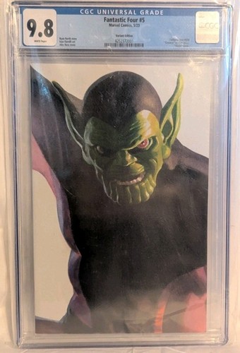 Fantastic Four #5 (2023) Alex Ross Timeless Skrull Variant Cover CGC 9.8