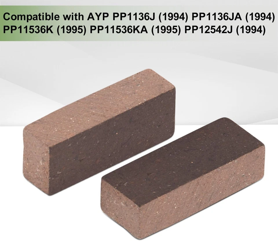 Pastillas de freno para cortacésped Craftsman Poulan Husqvarna 2 piezas Foto 2 de 4