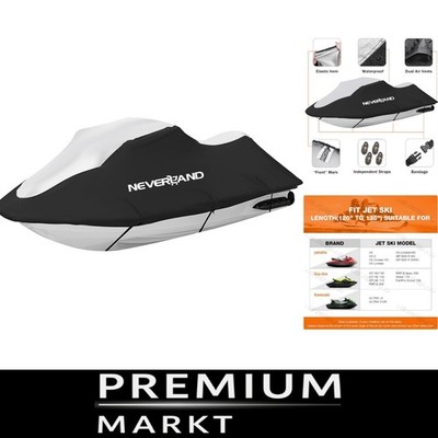 Bootspersenning Jet Ski Abdeckung 210D Wasserdicht Schwarz Silber für Motorboote