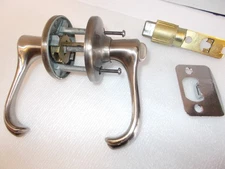 Privacy Door Lever Brushed Chrome Locking