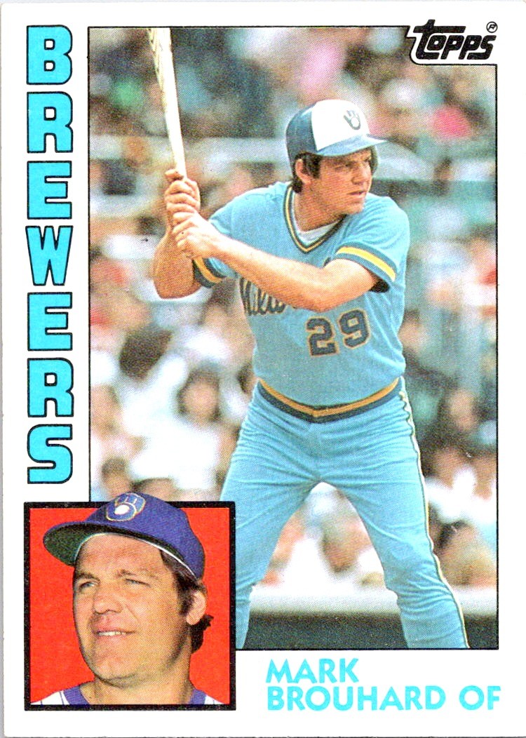 1984 Topps #528 Mark Brouhard - Near Mint or Better