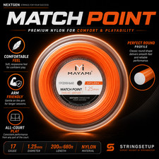 Mayami Match Point Nylon Tennis String Reel 2...