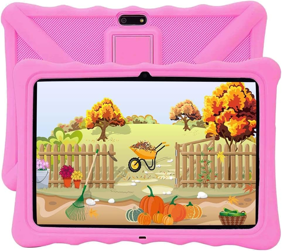 Veidoo Kids Tablet 10 Inch, 2GB RAM 32GB ROM Wifi, Android Tablet Pc with Silico