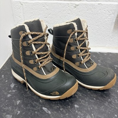 The North Face Heatseeker Damen wasserdichte Kunstfell Stiefel Chilkat III UK 5