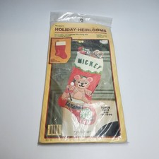 Vintage 1984 Rennoc Christmas Stocking Kit Te...