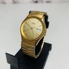 Vintage Seiko Watch Womens Day Date Gold Tone Water Resistant