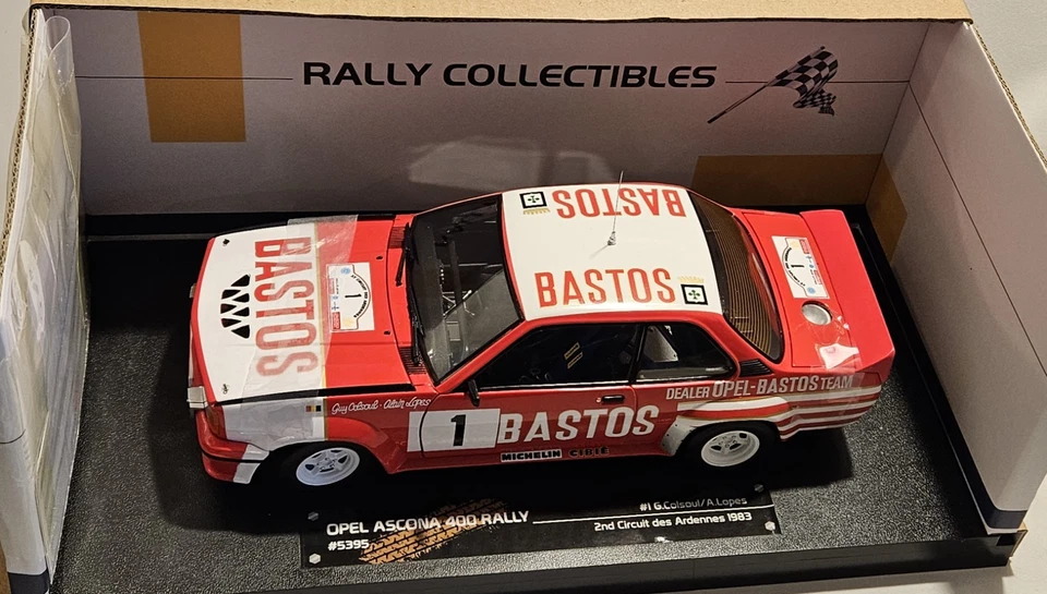 1:18 SUN STAR Opel Ascona 400 Bastos #1 Rally Circuit Des Ardennes - MINT in BOX - Image 4 of 4