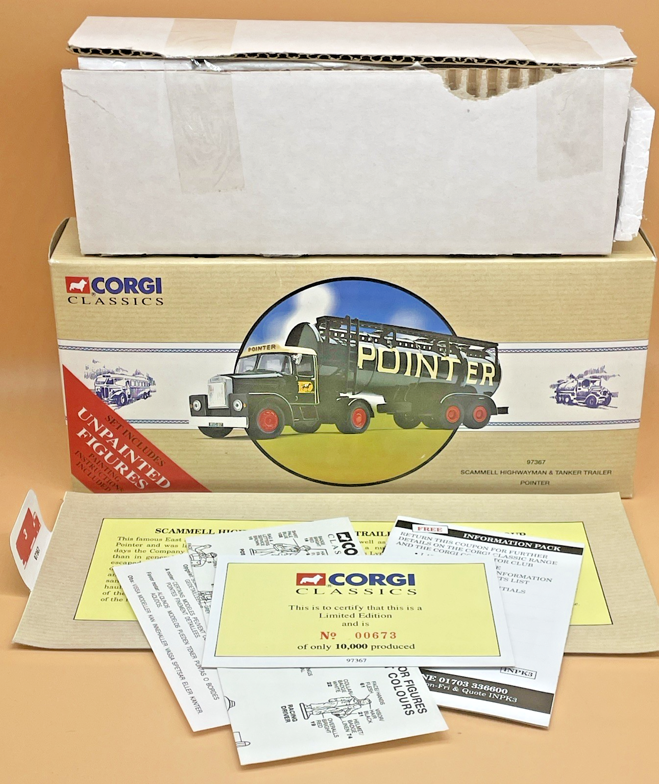 Corgi 97367 Scammell Highwayman Pointer Tanker Trailer 1:50 Boxed