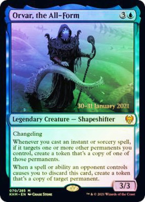 1x Orvar, the All-Form - Foil - Prerelease Promo NM-Mint, English Prerelease Pro