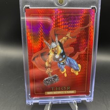 2024 Marvel Masterpieces ‘92 Platinum Thor # 92 Red Prism /492 RARE SSP