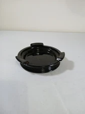  Art Deco Black Amethyst Glass Chinese Style Display Stand Base for a Vase