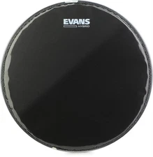 Evans Hybrid Black Marching Drumhead - 14 inch